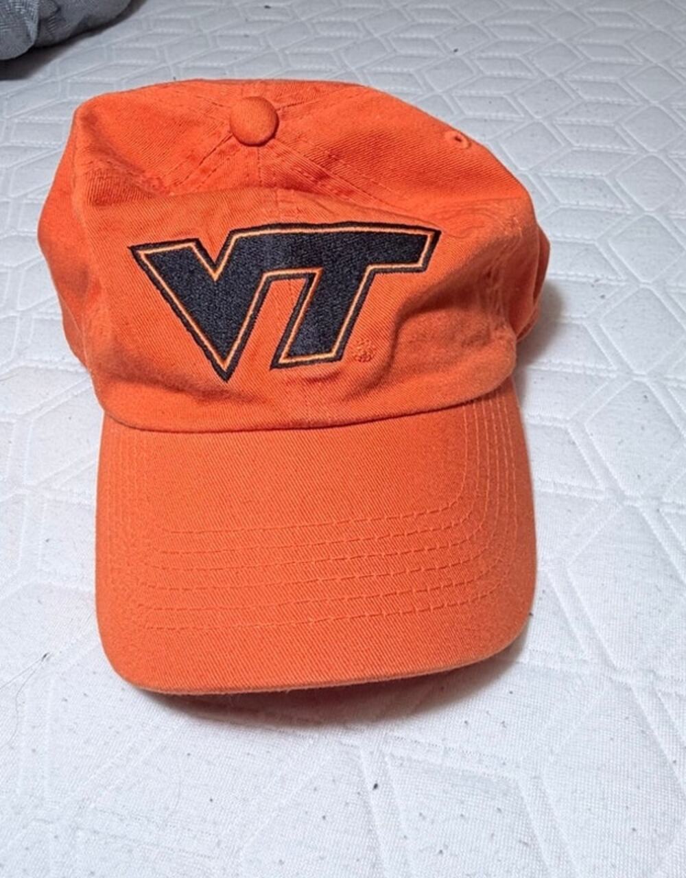 Virginia Tech Hokies Orange Adjustable Baseball Hat Cap NCAA The Game